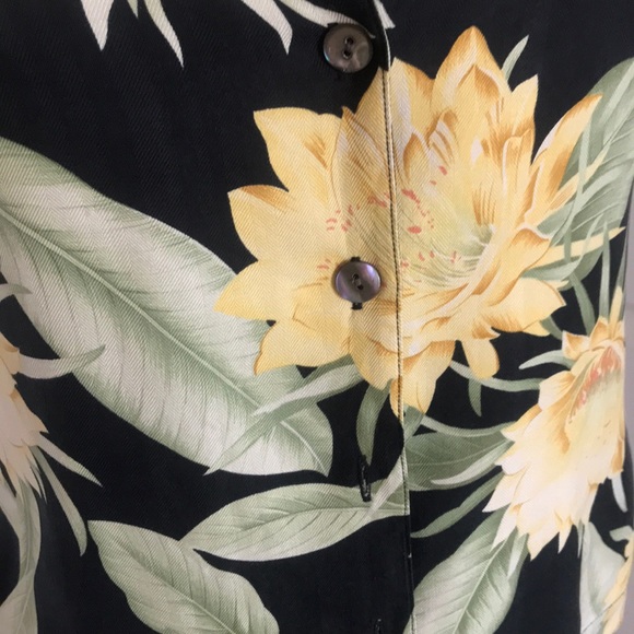 💫Tommy Bahama Silk Women’s Tropical Blouse - Picture 5 of 7